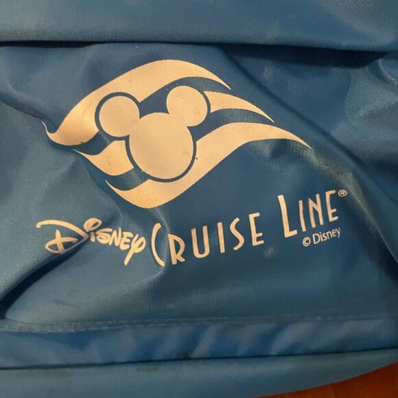 Disney Cruise Lines Blue Backpack Travel Carry On Bag - Picture 3 of 6